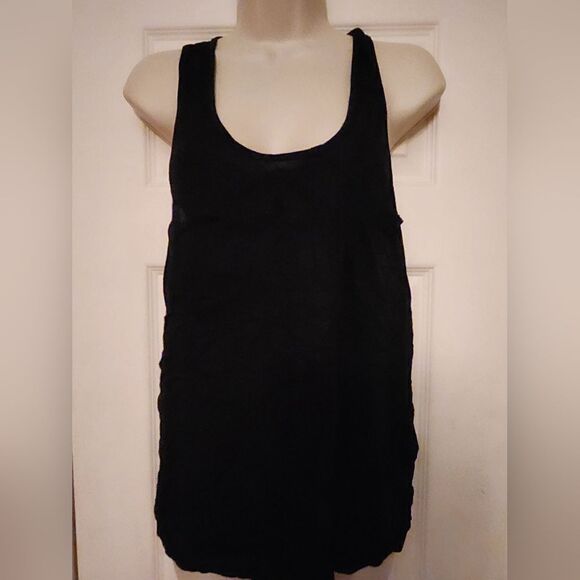 Banana Republic black racer tank size medium. - Picture 1 of 5